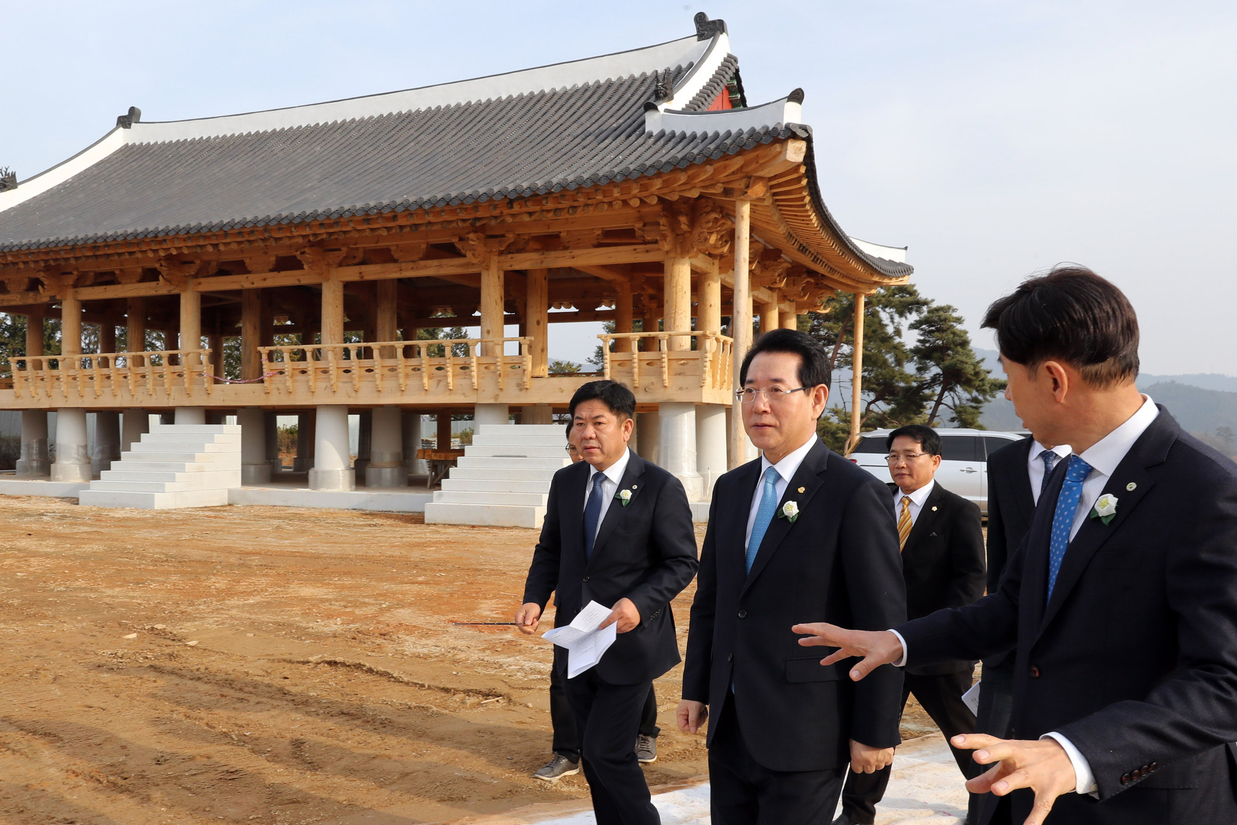 보성 열선루 중건 현장 방문3