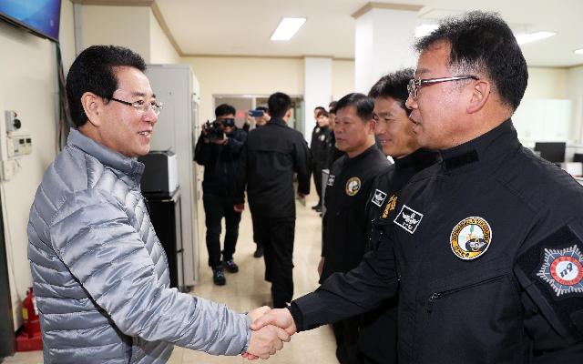 전남소방본부 항공구조구급대 방문