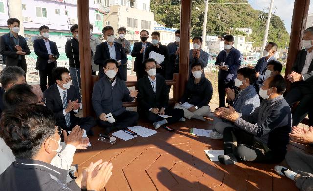 신안 가거도 주민간담회  건의사항 청취