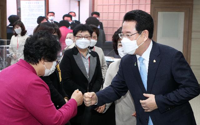 한국생활개선전라남도연합회와 온-오프라인 간담회