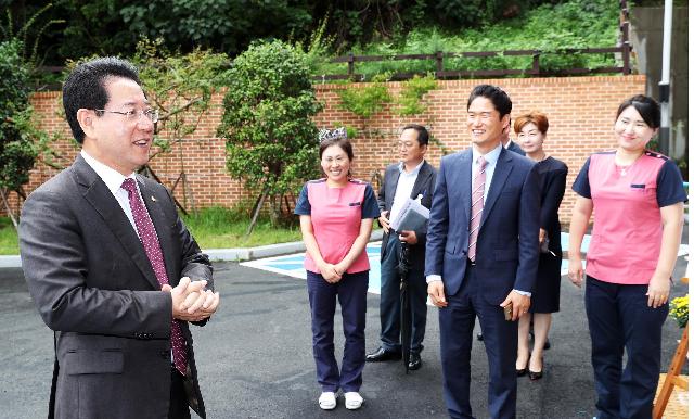 장애인거주시설인 공생재활원 방문