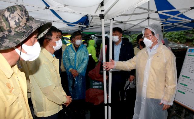 광양 폭우 산사태 신속한 피해복구 당부