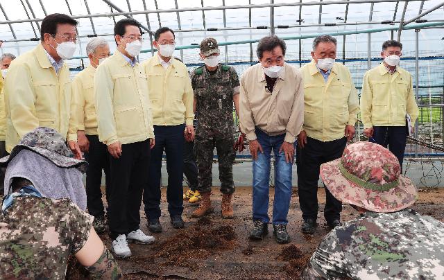 해남 현산면 집중호우 피해현장 방문