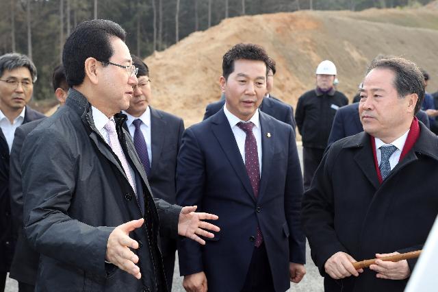 담양 첨단문화복합단지 신축현장 방문